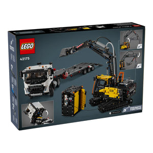 LEGO® Technic 42175 Volvo FMX LKW mit EC230 Electric Raupenbagger Verpackung Rückseite