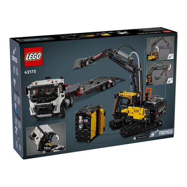 LEGO® Technic 42175 Volvo FMX LKW mit EC230 Electric Raupenbagger Verpackung Rückseite