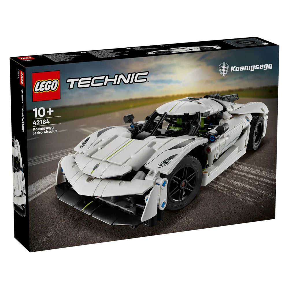 LEGO® Technic 42184 Koenigsegg Jesko Absolut Supersportwagen in Weiß Set aufgebaut