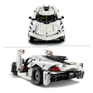 LEGO® Technic 42184 Koenigsegg Jesko Absolut Supersportwagen in Weiß Seitenansicht