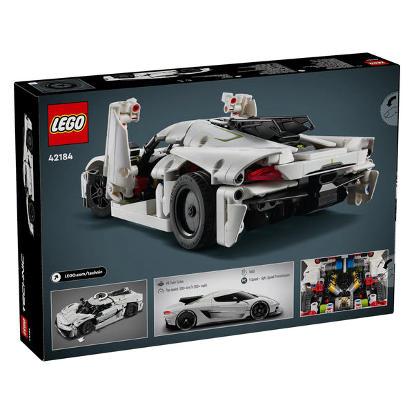 LEGO® Technic 42184 Koenigsegg Jesko Absolut Supersportwagen in Weiß Set Rückseite