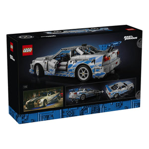 LEGO® Technic 42210 2 Fast 2 Furious Nissan Skyline GT-R (R34) Flitzer Verpackung Rückseite