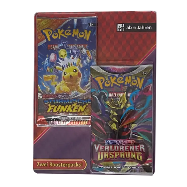 Pokemon 2er Blister Stürmische Funken & Verlorener Ursprung (DE) - Collector Expert