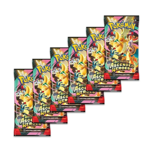 Pokemon Ascended Heroes Six Booster