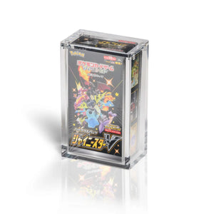 Pokemon Japanese Booster Box (Small) Acryl Case geschlossen mit Inhalt