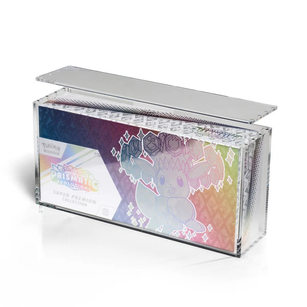 Pokemon Super Premium Collection Prismatic Evolutions Acryl Case