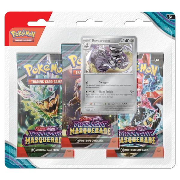 Pokemon Twilight Masquerade 3er Blister (EN) - Collector Expert